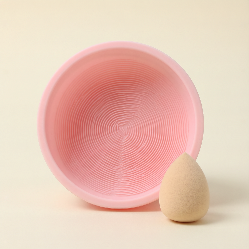 Silicone Blender Cleanser Bowl Blush Pink